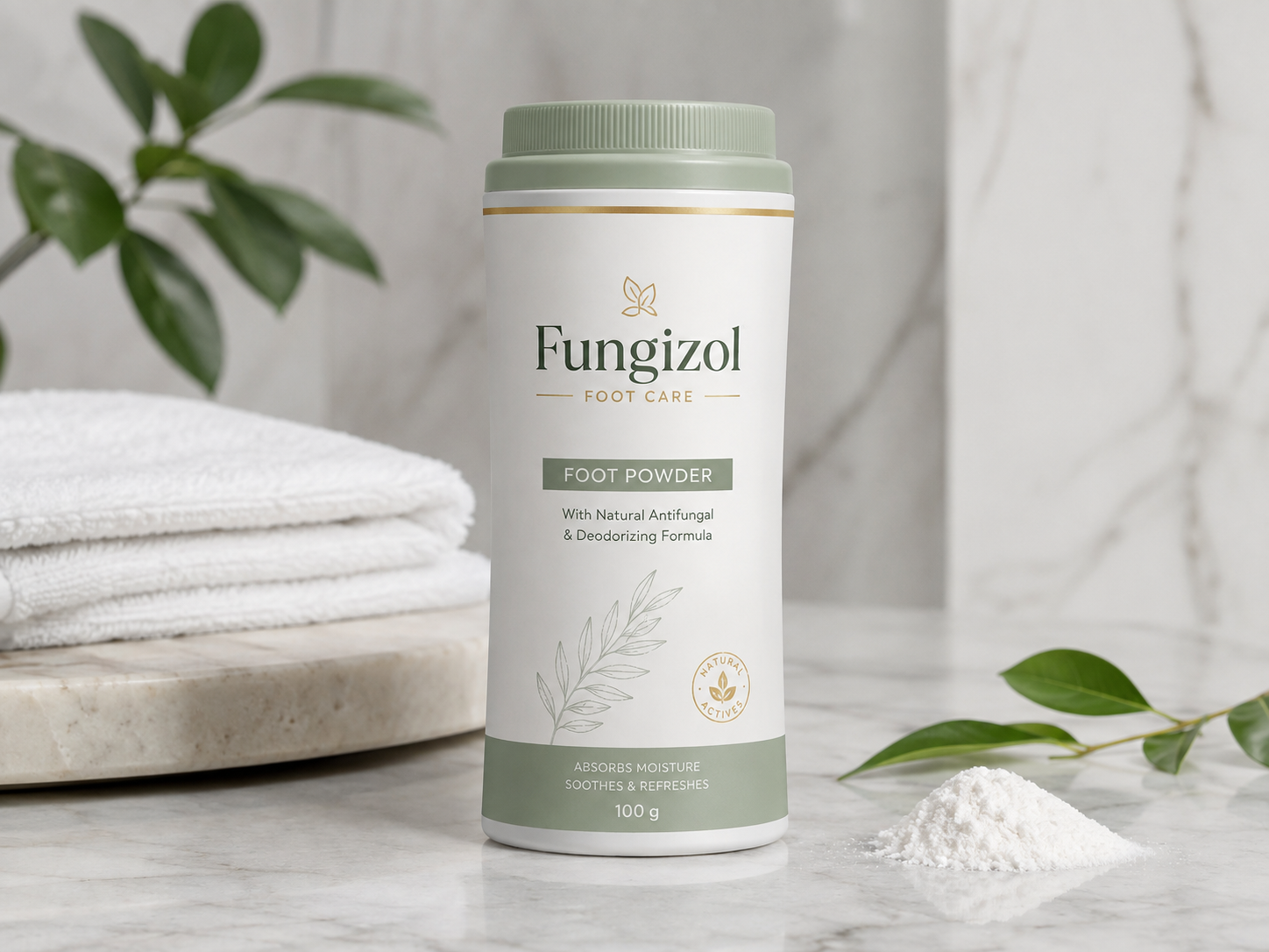 Fungizol lábápoló púder csomagolása