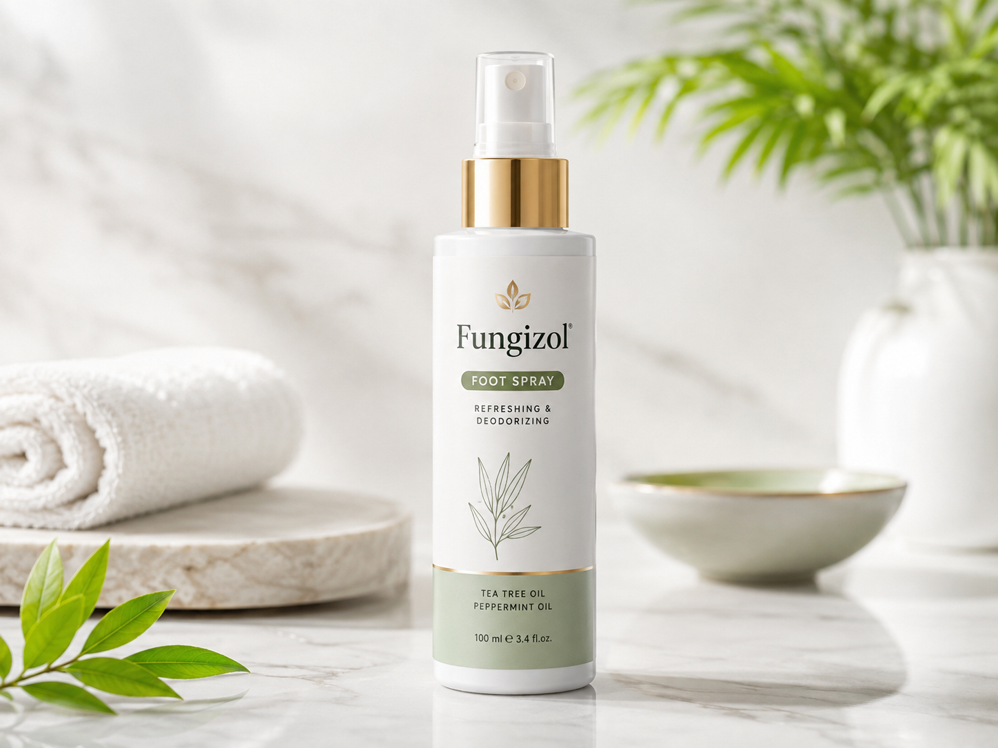 Fungizol frissítő lábspray flakonja